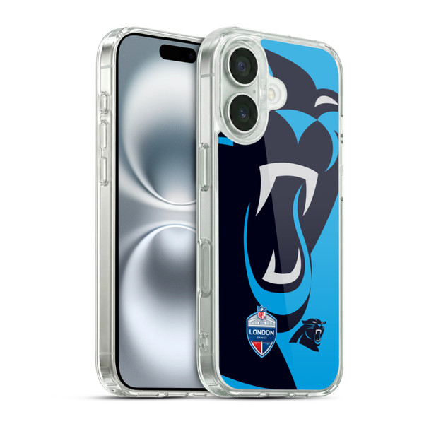 NFL 2019 London Games Oversized Panthers Soft Gel Case for Apple iPhone 16 & MagSafe