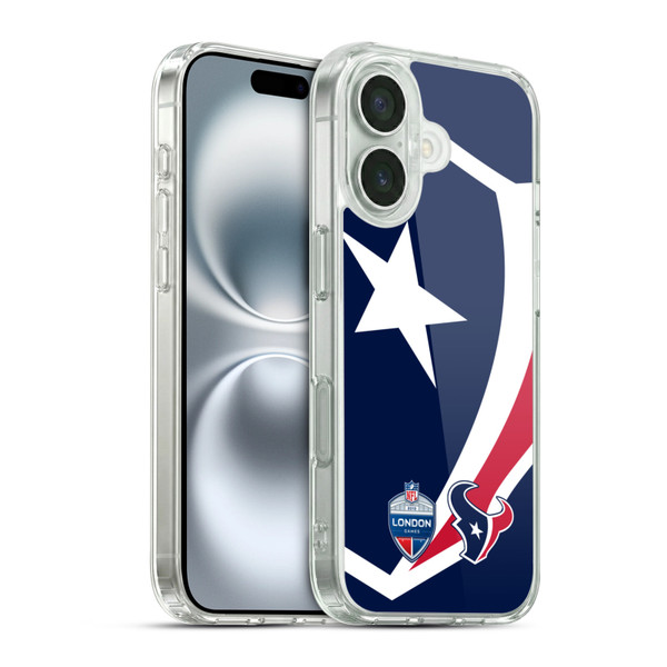 NFL 2019 London Games Oversized Texans Soft Gel Case for Apple iPhone 16 & MagSafe
