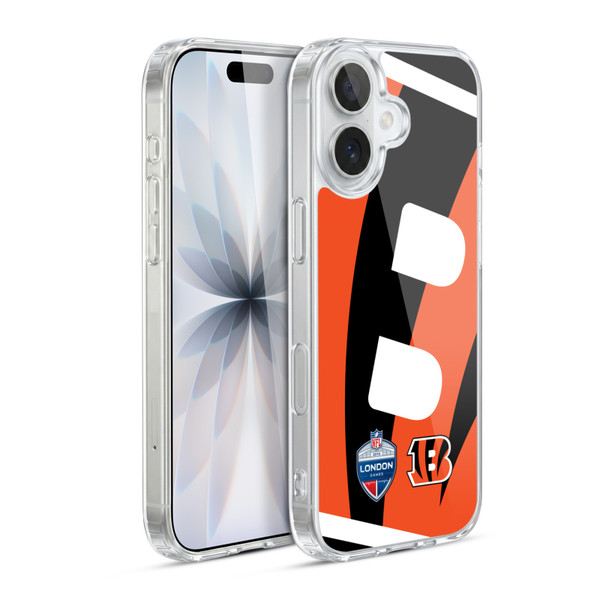 NFL 2019 London Games Oversized Bengals Soft Gel Case for Apple iPhone 17