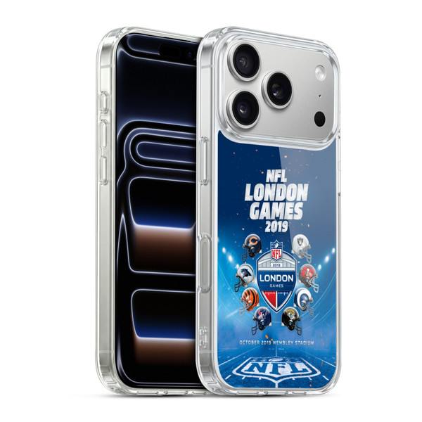 NFL 2019 London Games All Teams Soft Gel Case for Apple iPhone 17 Pro