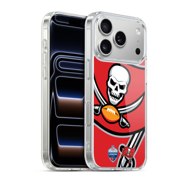 NFL 2019 London Games Oversized Buccaneers Soft Gel Case for Apple iPhone 17 Pro
