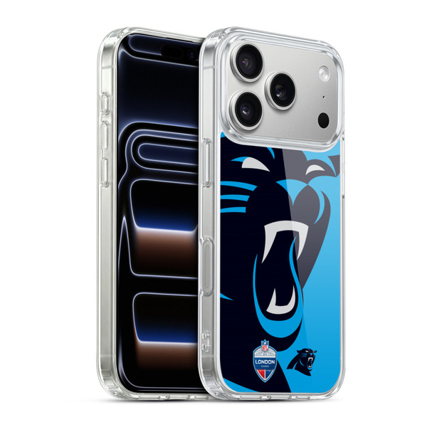 NFL 2019 London Games Oversized Panthers Soft Gel Case for Apple iPhone 17 Pro