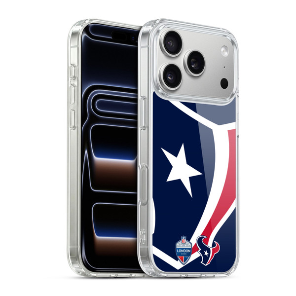 NFL 2019 London Games Oversized Texans Soft Gel Case for Apple iPhone 17 Pro