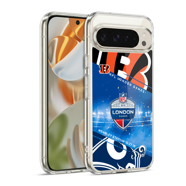 NFL 2019 London Games Bengals VS. Rams Soft Gel Case for Google Pixel 9 / Pixel 9 Pro