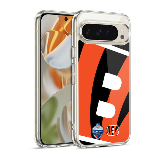 NFL 2019 London Games Oversized Bengals Soft Gel Case for Google Pixel 9 / Pixel 9 Pro
