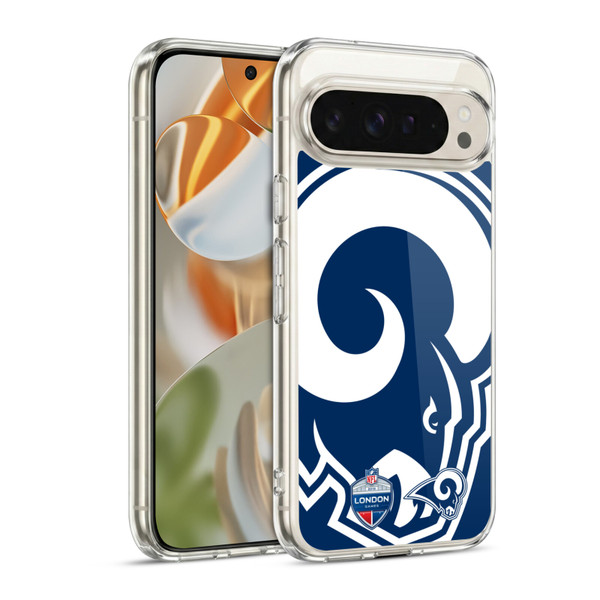NFL 2019 London Games Oversized Rams Soft Gel Case for Google Pixel 9 / Pixel 9 Pro