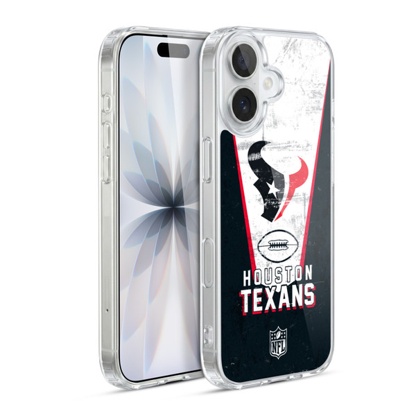 NFL Houston Texans Logo Art Banner Soft Gel Case for Apple iPhone 17
