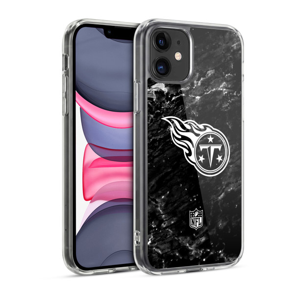NFL Tennessee Titans Artwork Marble Soft Gel Case for Apple iPhone 11