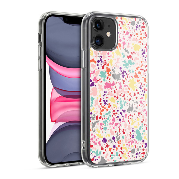 Ninola Patterns Colourful Splatter Drops Soft Gel Case for Apple iPhone 11