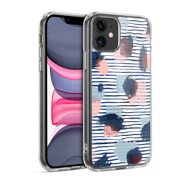 Ninola Patterns Graphic Thoughts Dots Blue Soft Gel Case for Apple iPhone 11