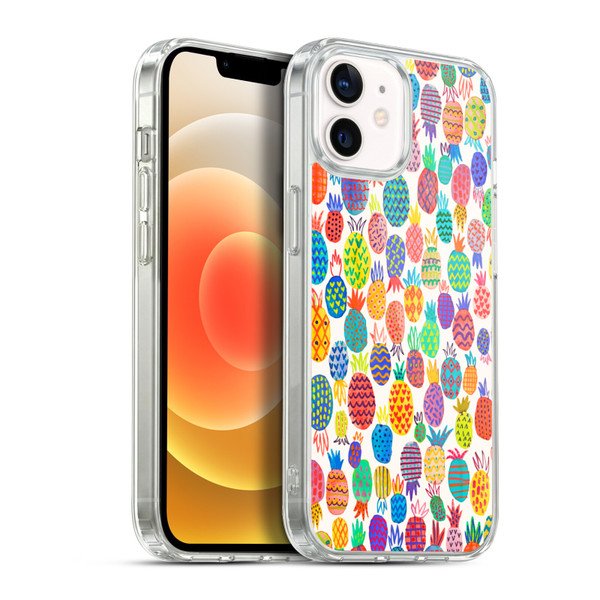 Ninola Patterns Cute Pineapples Soft Gel Case for Apple iPhone 12 / iPhone 12 Pro & MagSafe