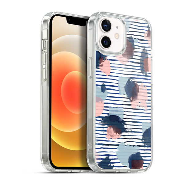 Ninola Patterns Graphic Thoughts Dots Blue Soft Gel Case for Apple iPhone 12 / iPhone 12 Pro & MagSafe