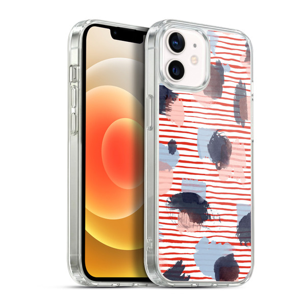 Ninola Patterns Graphic Thoughts Dots Red Soft Gel Case for Apple iPhone 12 / iPhone 12 Pro & MagSafe