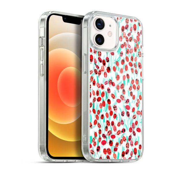Ninola Patterns Ladybugs On Grass Soft Gel Case for Apple iPhone 12 / iPhone 12 Pro & MagSafe