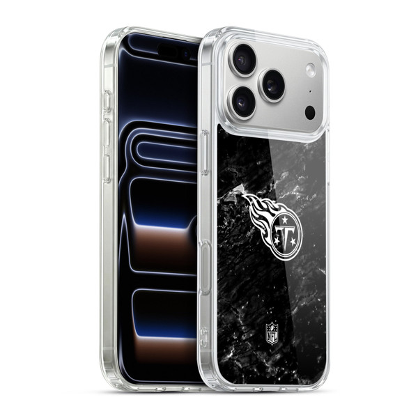 NFL Tennessee Titans Artwork Marble Soft Gel Case for Apple iPhone 17 Pro Max