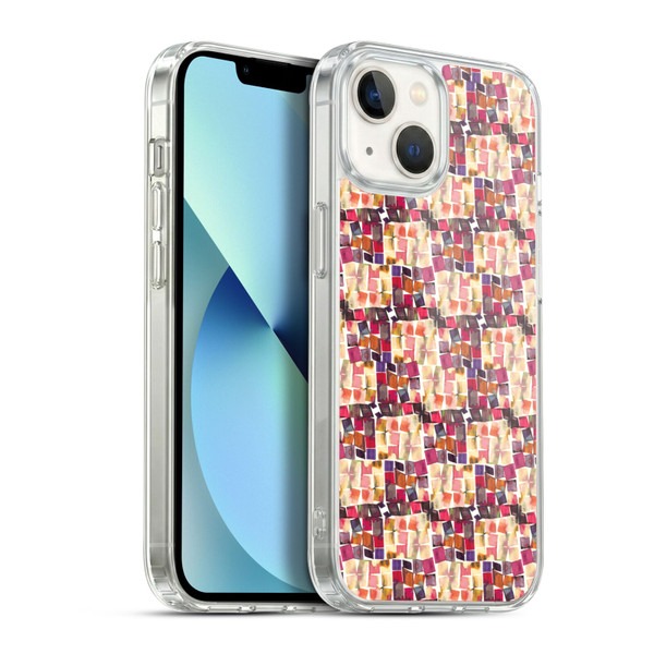 Ninola Patterns Minimal Crochet Soft Gel Case for Apple iPhone 13