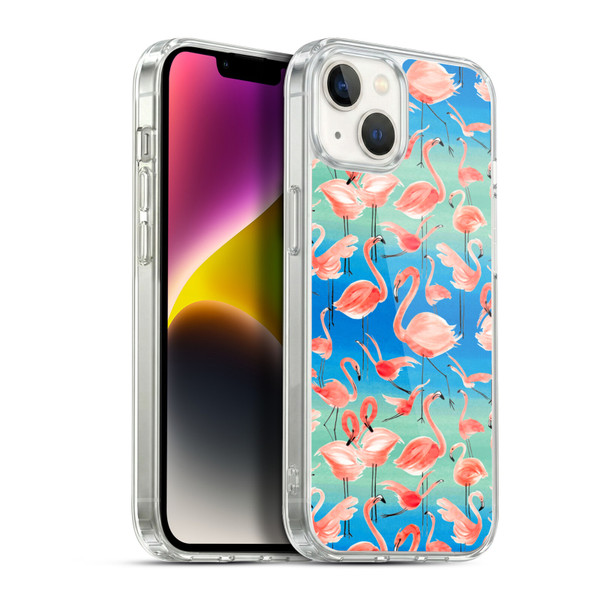 Ninola Patterns Flamingos Soft Gel Case for Apple iPhone 14 Plus & MagSafe