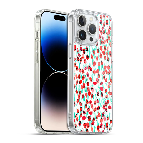 Ninola Patterns Ladybugs On Grass Soft Gel Case for Apple iPhone 14 Pro Max & MagSafe