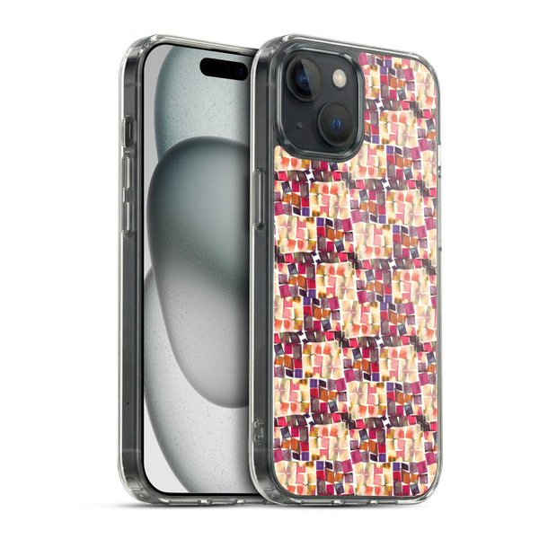 Ninola Patterns Minimal Crochet Soft Gel Case for Apple iPhone 15 & MagSafe