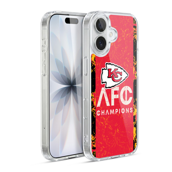 NFL 2024 Division Champions AFC Champ Chiefs Soft Gel Case for Apple iPhone 17