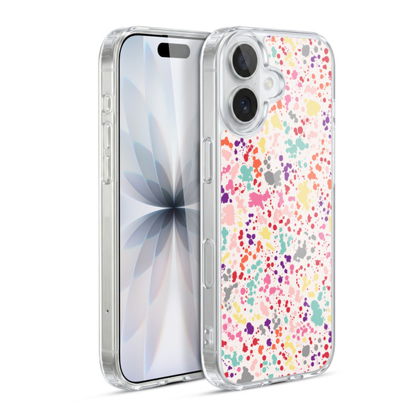 Ninola Patterns Colourful Splatter Drops Soft Gel Case for Apple iPhone 17