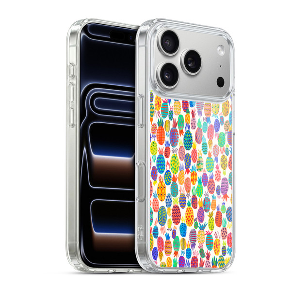 Ninola Patterns Cute Pineapples Soft Gel Case for Apple iPhone 17 Pro