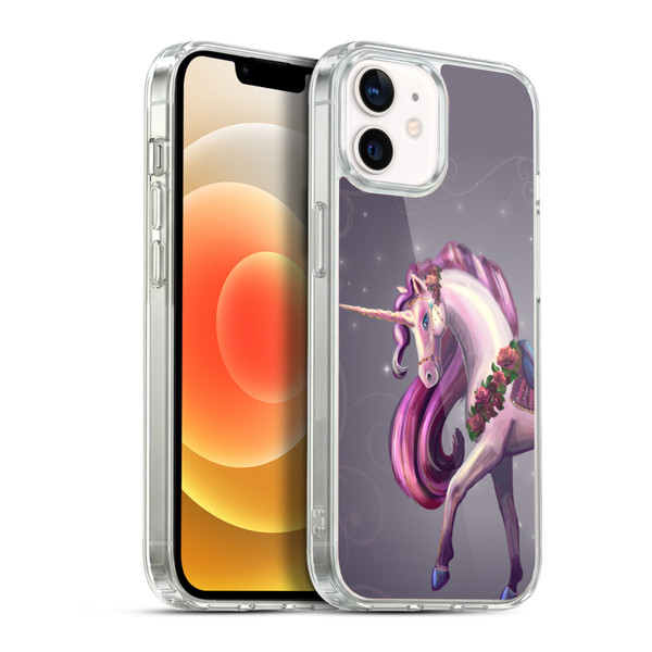 Rose Khan Unicorns Rose Red Soft Gel Case for Apple iPhone 12 / iPhone 12 Pro & MagSafe