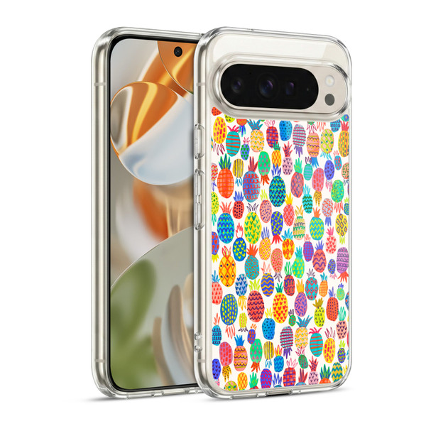 Ninola Patterns Cute Pineapples Soft Gel Case for Google Pixel 9 / Pixel 9 Pro
