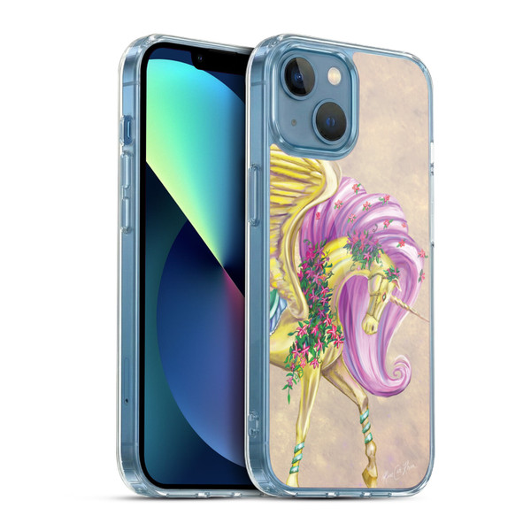 Rose Khan Unicorns Yellow Pegasus Soft Gel Case for Apple iPhone 13 Mini & MagSafe