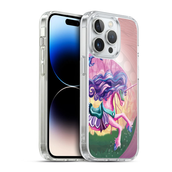 Rose Khan Unicorns Pink Spring Soft Gel Case for Apple iPhone 13 Pro & MagSafe