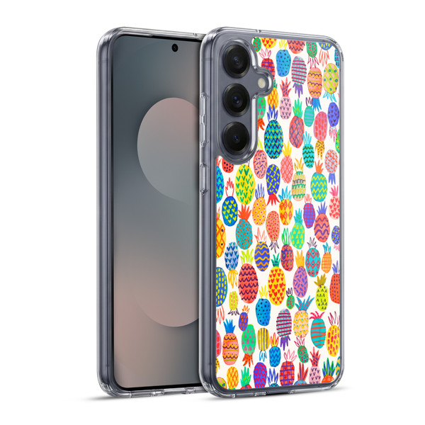 Ninola Patterns Cute Pineapples Soft Gel Case for Samsung Galaxy S25+ & MagSafe