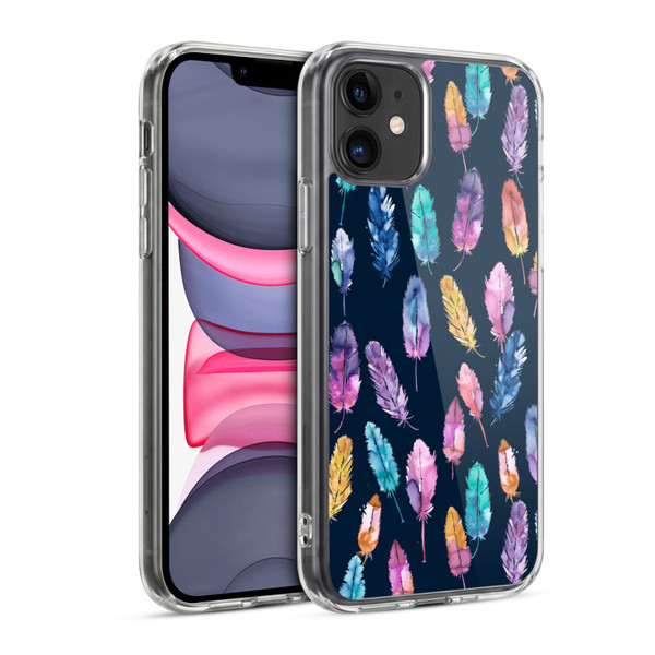 Ninola Patterns 4 Boho Feathers Soft Gel Case for Apple iPhone 11
