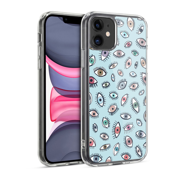 Ninola Patterns 4 Eyes Blue Soft Gel Case for Apple iPhone 11