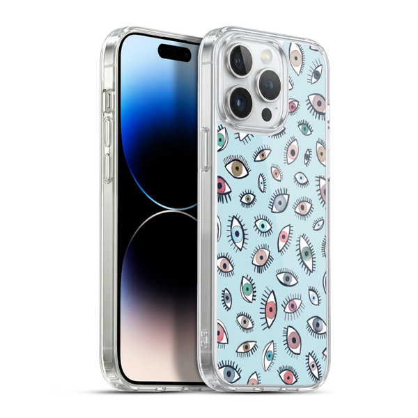 Ninola Patterns 4 Eyes Blue Soft Gel Case for Apple iPhone 13 Pro Max & MagSafe
