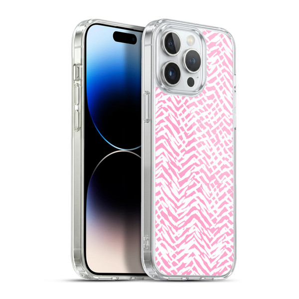 Ninola Patterns 4 Leopard Marks Pink Soft Gel Case for Apple iPhone 13 Pro Max & MagSafe