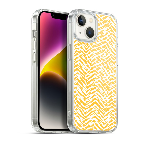 Ninola Patterns 4 Leopard Marks Mustard Soft Gel Case for Apple iPhone 14
