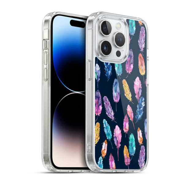 Ninola Patterns 4 Boho Feathers Soft Gel Case for Apple iPhone 14 Pro & MagSafe