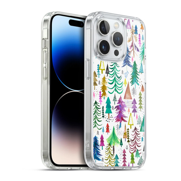 Ninola Patterns 4 Colourful Pines Soft Gel Case for Apple iPhone 14 Pro & MagSafe