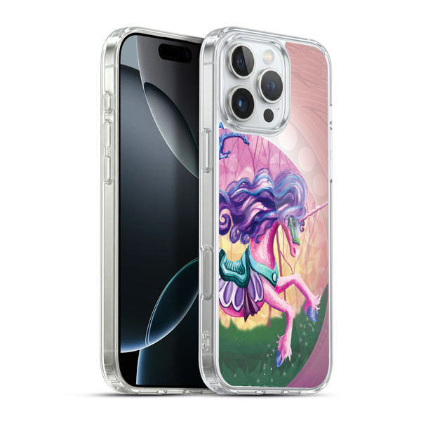 Rose Khan Unicorns Pink Spring Soft Gel Case for Apple iPhone 16 Pro Max & MagSafe