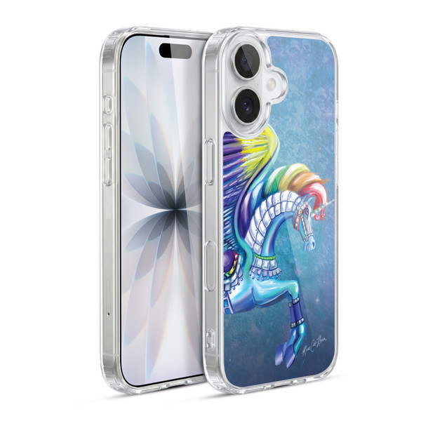 Rose Khan Unicorns Rainbow Carousel Horse Soft Gel Case for Apple iPhone 17