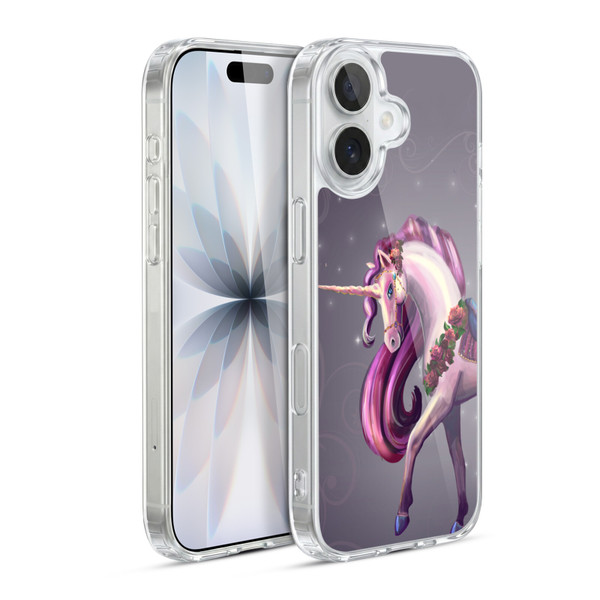 Rose Khan Unicorns Rose Red Soft Gel Case for Apple iPhone 17