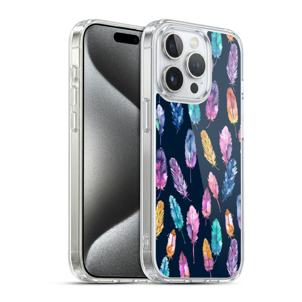 Ninola Patterns 4 Boho Feathers Soft Gel Case for Apple iPhone 15 Pro & MagSafe