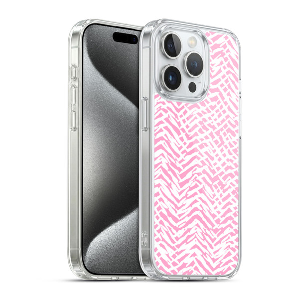 Ninola Patterns 4 Leopard Marks Pink Soft Gel Case for Apple iPhone 15 Pro & MagSafe