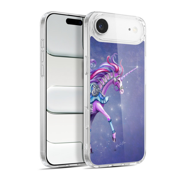 Rose Khan Unicorns Purple Carousel Horse Soft Gel Case for Apple iPhone 17 Air