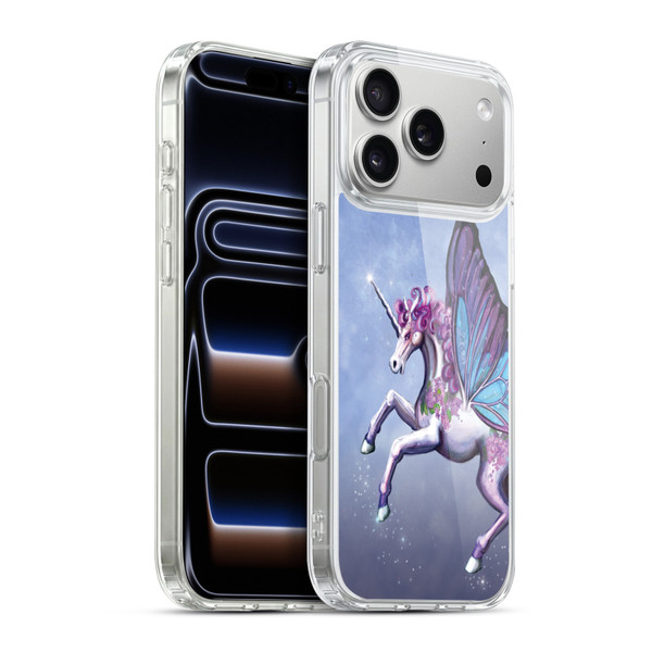 Rose Khan Unicorns Lilac Purple Butterfly Soft Gel Case for Apple iPhone 17 Pro Max