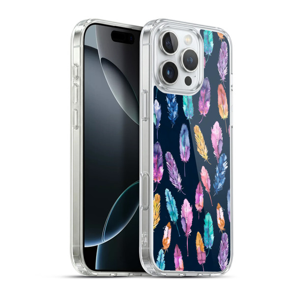 Ninola Patterns 4 Boho Feathers Soft Gel Case for Apple iPhone 16 Pro Max & MagSafe