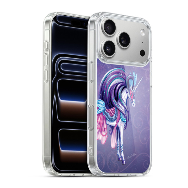Rose Khan Unicorns White And Purple Soft Gel Case for Apple iPhone 17 Pro