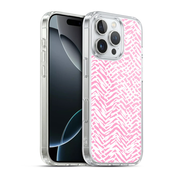 Ninola Patterns 4 Leopard Marks Pink Soft Gel Case for Apple iPhone 16 Pro & MagSafe