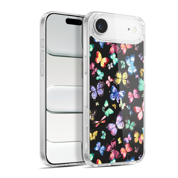 Ninola Patterns 4 Butterflies Black Multi Soft Gel Case for Apple iPhone 17 Air