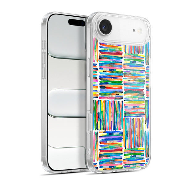 Ninola Patterns 4 Handpainted Stripes Multi Soft Gel Case for Apple iPhone 17 Air
